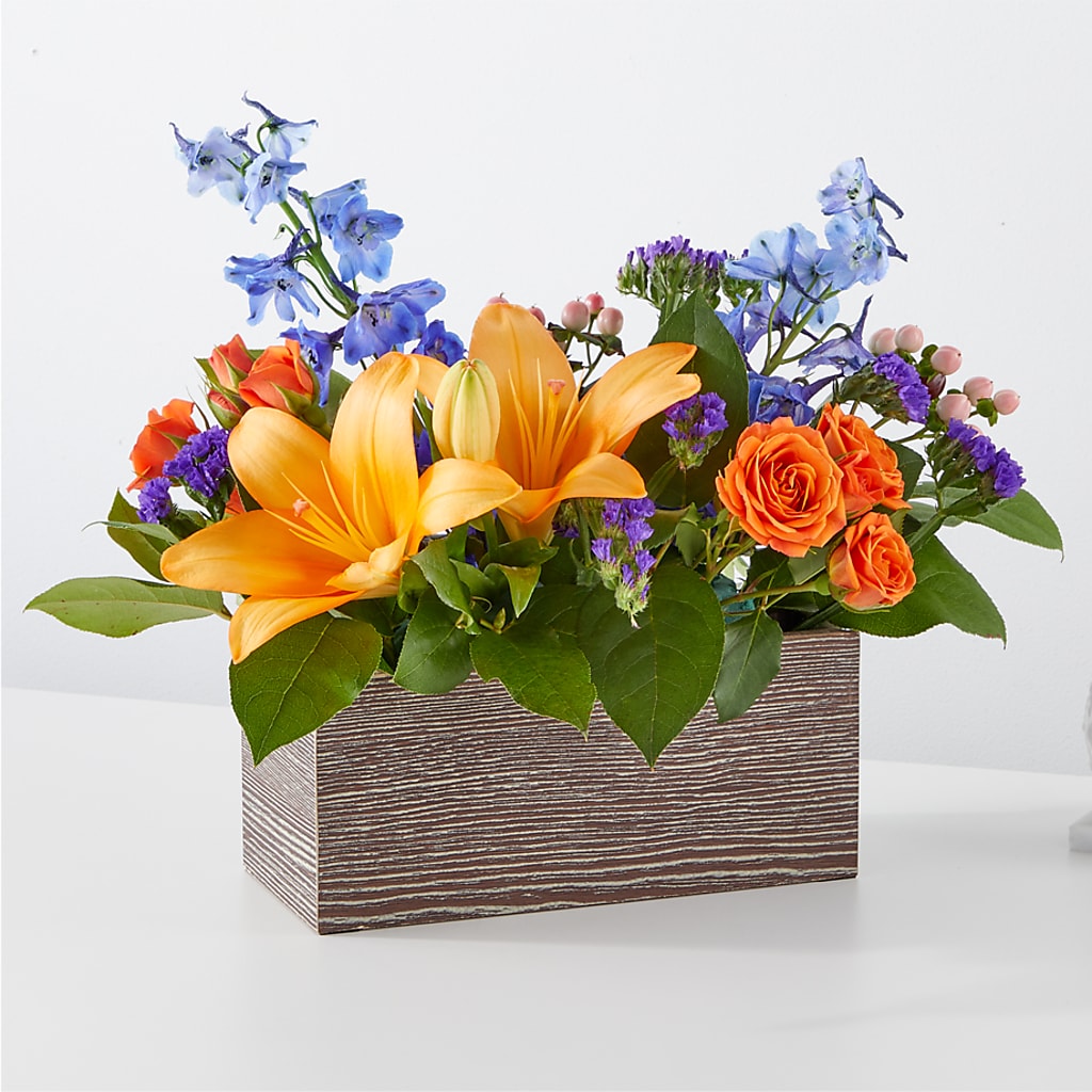 Radiant Citrus Box Bouquet – ANDREA'S FLOWERS ORLANDO, Orlando FL