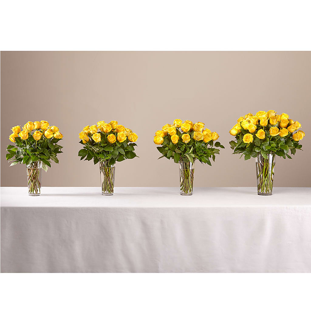 Long Stem Yellow Rose Bouquet – ANDREA'S FLOWERS ORLANDO, Orlando FL