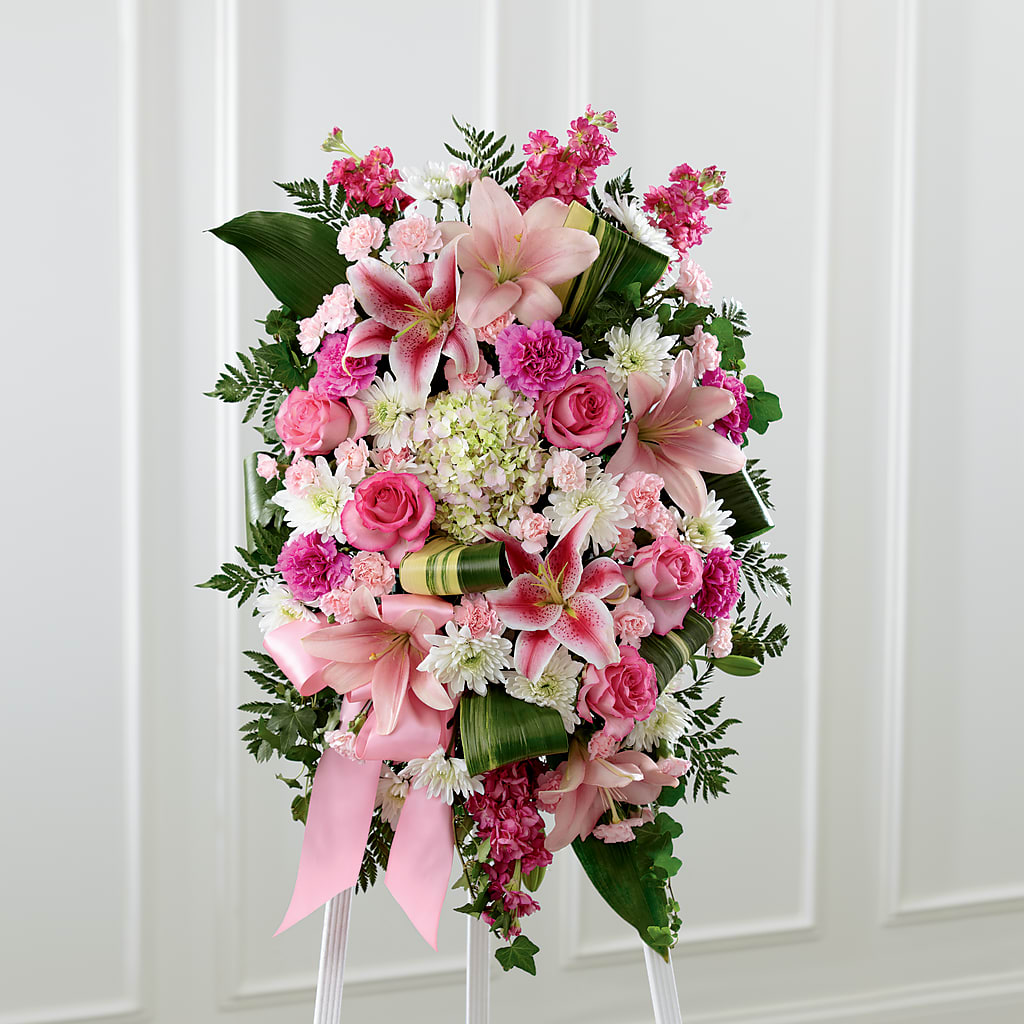 Comforting Standing Spray – ANDREA'S FLOWERS ORLANDO, Orlando FL
