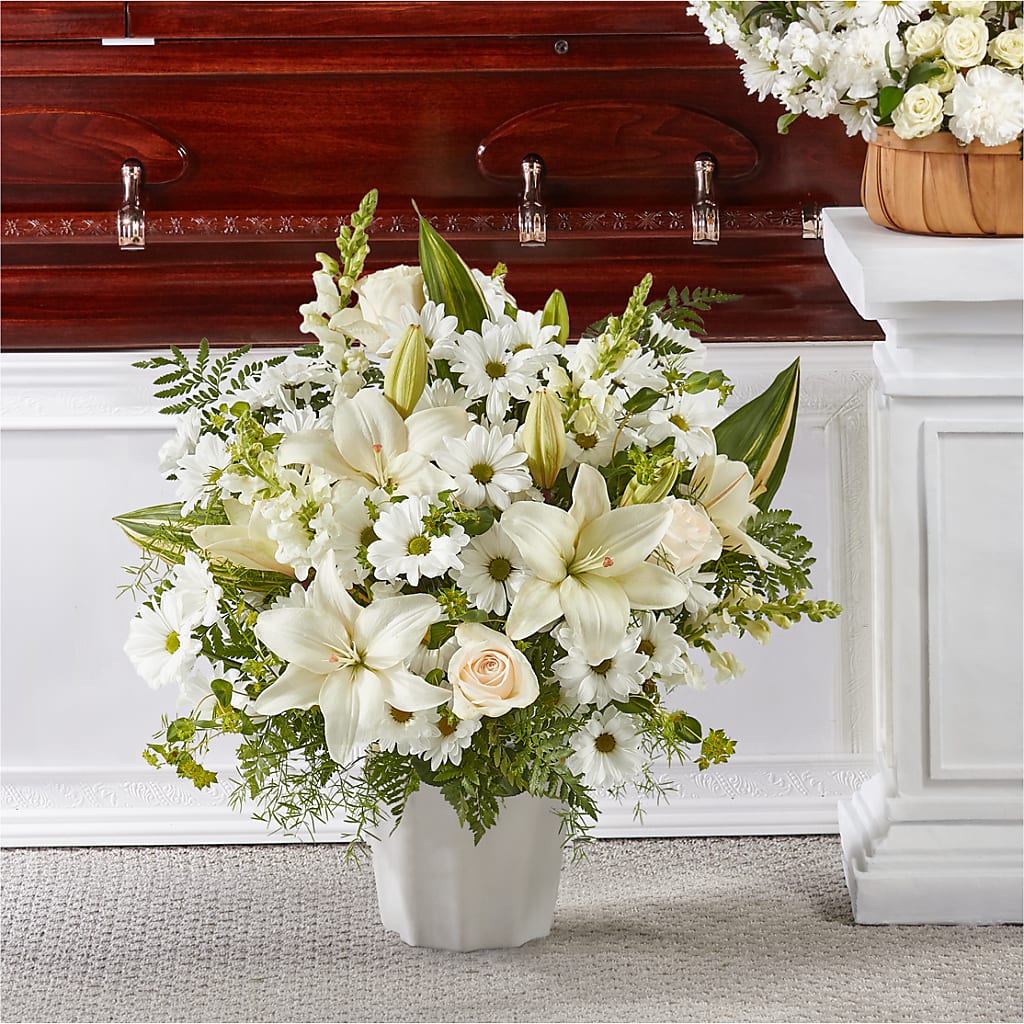 Thoughts of Tranquility Floor Basket – ANDREA'S FLOWERS ORLANDO, Orlando FL