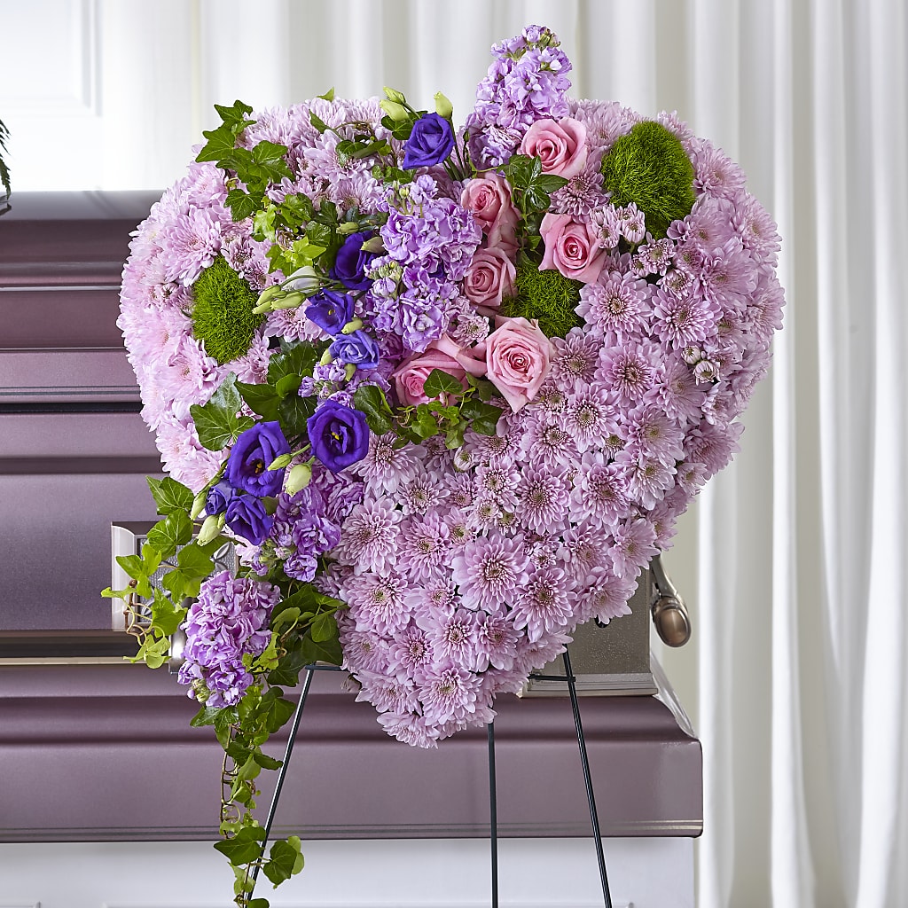 Treasured Love Standing Heart – ANDREA'S FLOWERS ORLANDO, Orlando FL