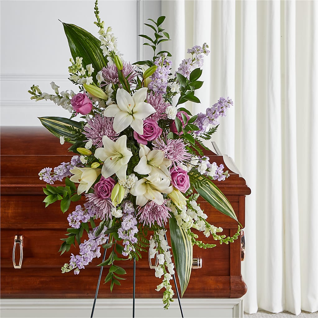 Grateful Hearts Standing Spray – ANDREA'S FLOWERS ORLANDO, Orlando FL