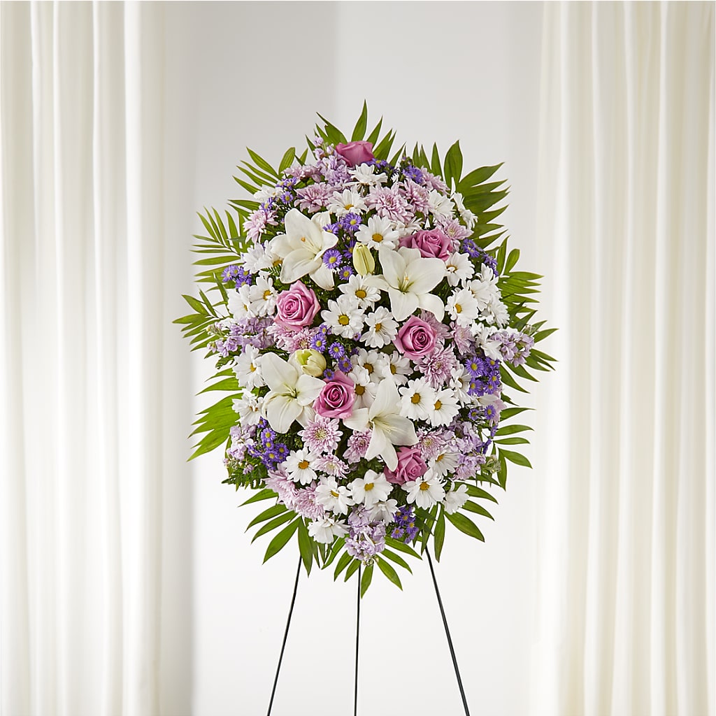 Surrounded by Love Standing Spray – ANDREA'S FLOWERS ORLANDO, Orlando FL