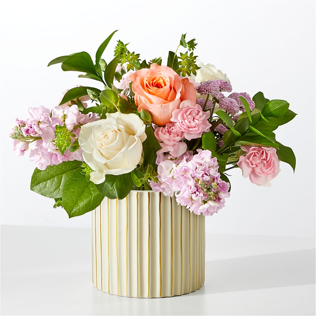 French Market Bouquet with Ivory Vase – ANDREA'S FLOWERS ORLANDO, Orlando FL