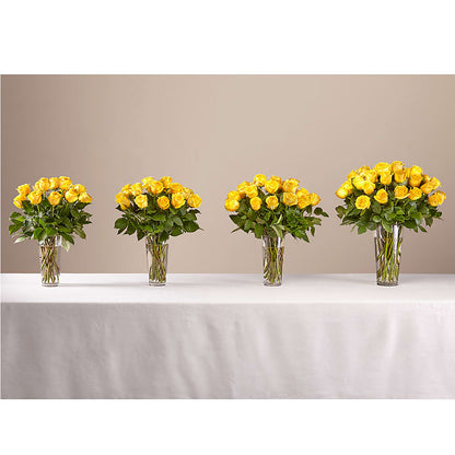 Long Stem Yellow Rose Bouquet – ANDREA'S FLOWERS ORLANDO, Orlando FL