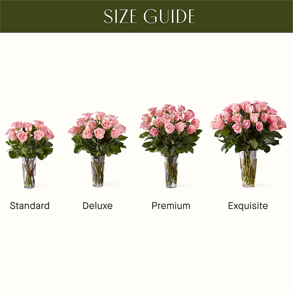 Long Stem Pink Rose Bouquet – ANDREA'S FLOWERS ORLANDO, Orlando FL