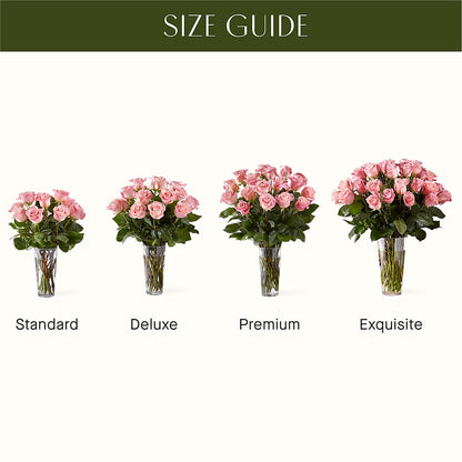 Long Stem Pink Rose Bouquet – ANDREA'S FLOWERS ORLANDO, Orlando FL
