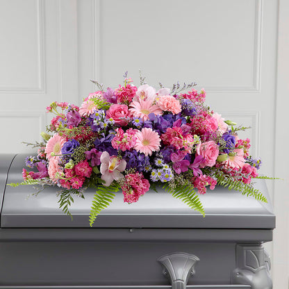 Glorious Garden Casket Spray – ANDREA'S FLOWERS ORLANDO, Orlando FL