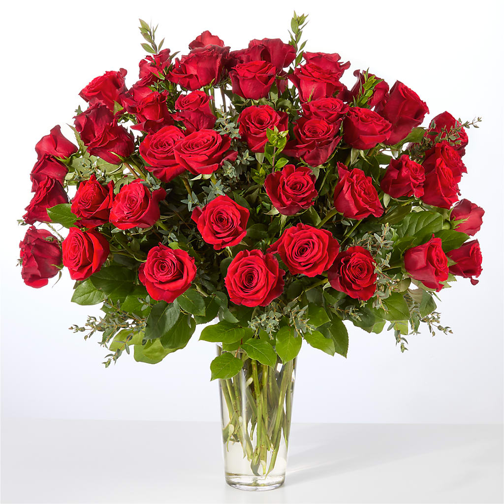 Forever Yours Fifty Stem Red Rose Bouquet – ANDREA'S FLOWERS ORLANDO, Orlando FL
