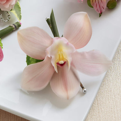 Pink Cymbidium Boutonniere – ANDREA'S FLOWERS ORLANDO, Orlando FL