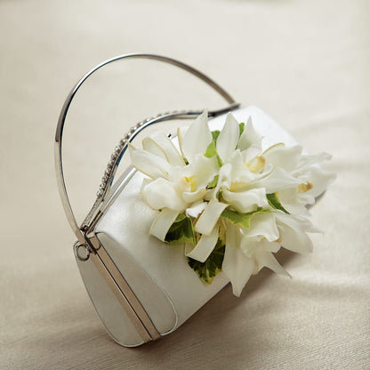 White Purse Decor – ANDREA'S FLOWERS ORLANDO, Orlando FL